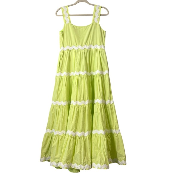 &merci Maxi Dress Tiered Sleeveless Casual Summer Coastal Vacation Dress‎ Small - Picture 3 of 7